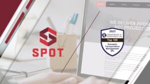 Armstrong Top 100 Domestic Transportation Management 3PL Logo and Badge and Spot Freight logo