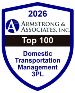 Logo for 2026 A&A Top 100 3PLs List shaped like a shield.